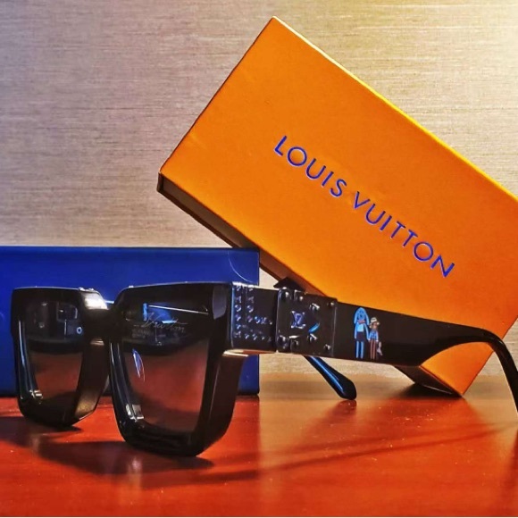 Millionaire Accessories - Louis Vuitton 1.1 Millionaire Sunglasses Cartoon Friends Monogram Black Designer